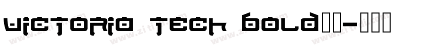 victoria tech bold字体字体转换